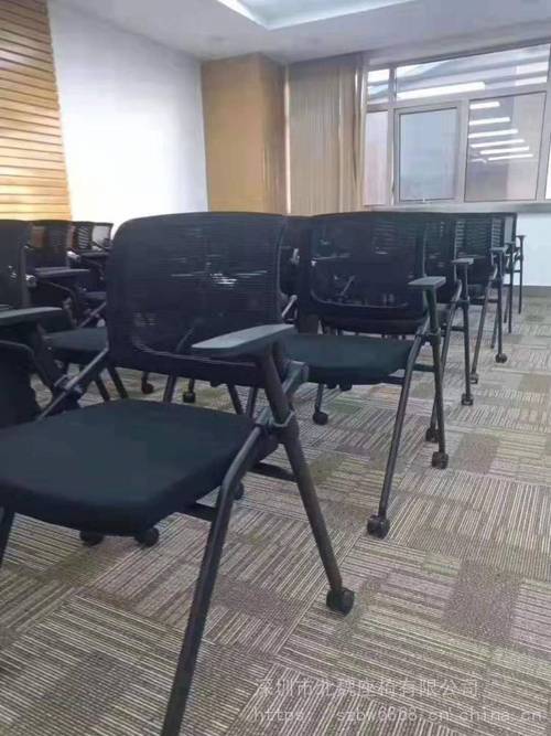 y001折叠培训椅工厂直供 洽谈椅带写字板电脑椅网布产品解析与采购指南